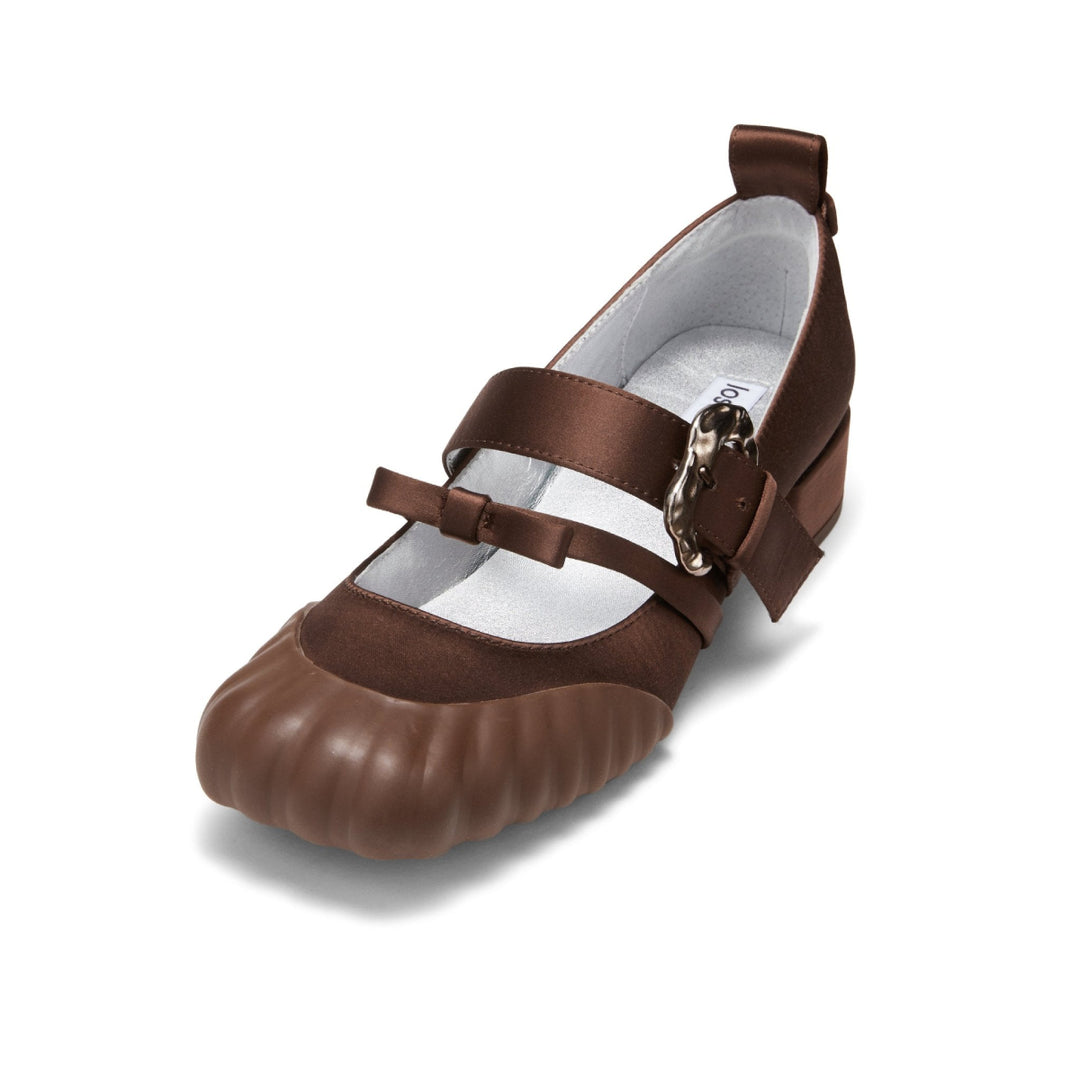 Lost In Echo Square Toe Ballet Mary Jane Caramel