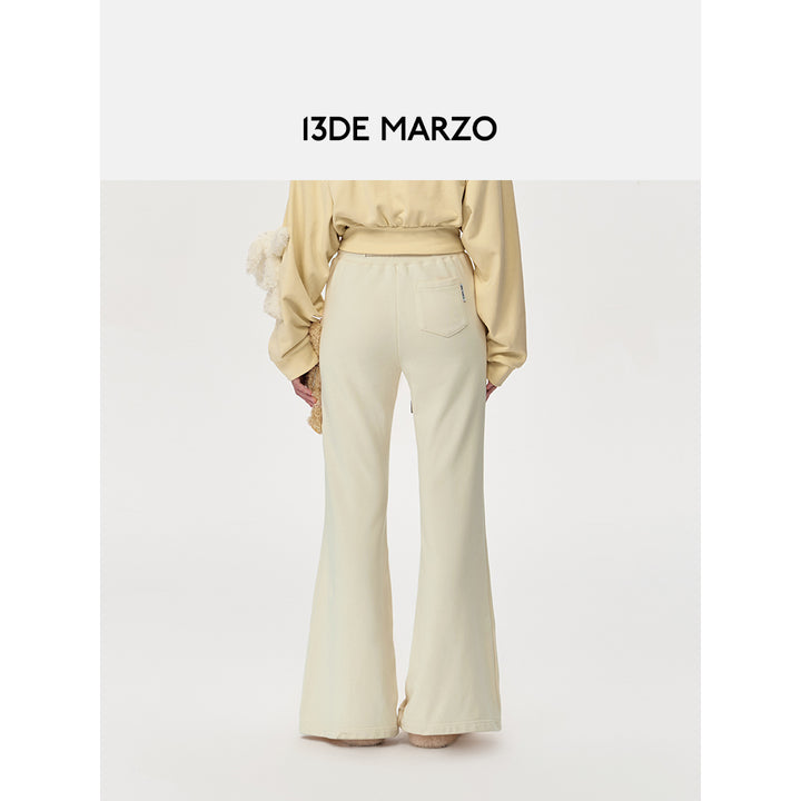 13De Marzo Doozoo Flare Sweat Pants Beige