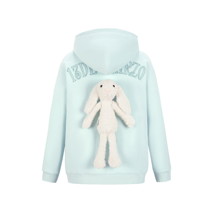 13De Marzo Doozoo Logo Zip Up Hoodie Blue