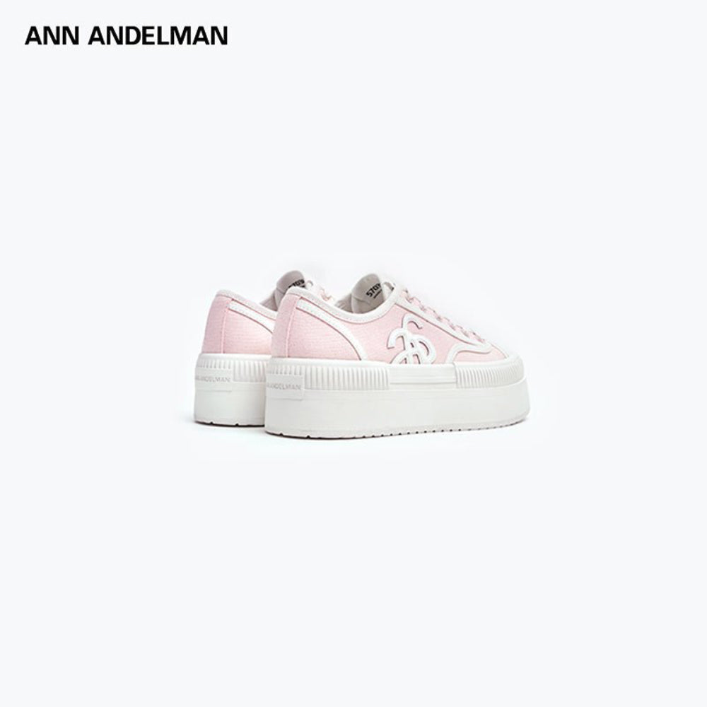 Ann Andelman Classic Court Platform Canvas Sneaker Pink