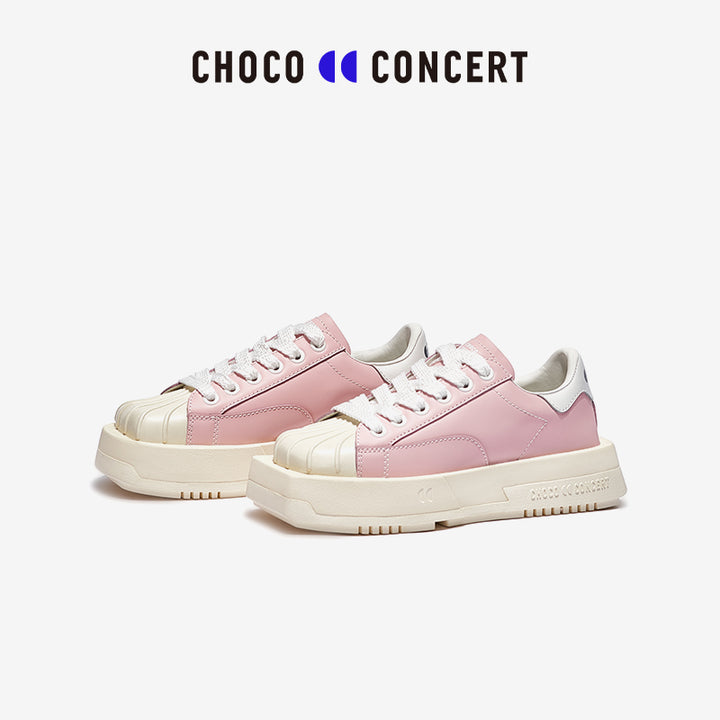 Choco Concert Mis-Matched Shell Toe Sneaker Pink