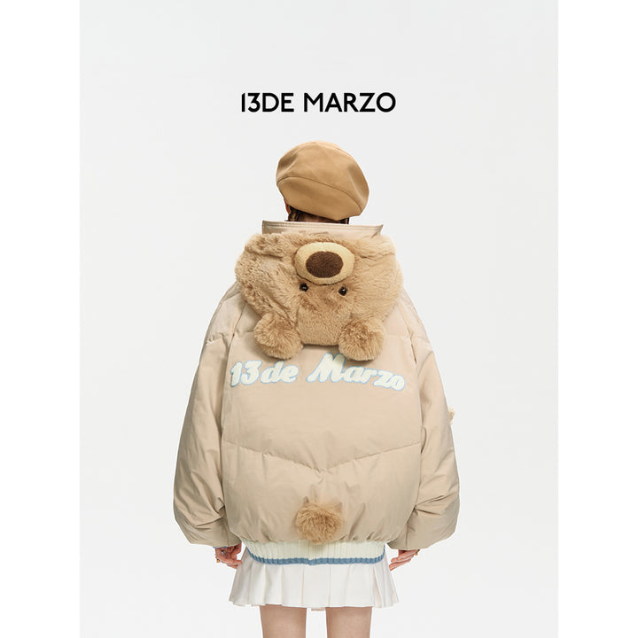 13De Marzo Doozoo Cosplay Bear Down Jacket Khaki - Mores Studio