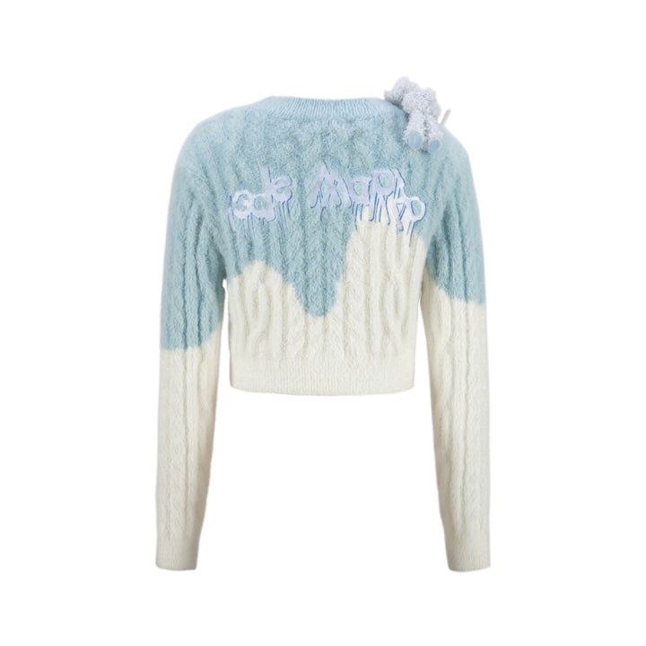 13De Marzo Doozoo Melt Ice Cream Knit Cardigan Blue - Mores Studio