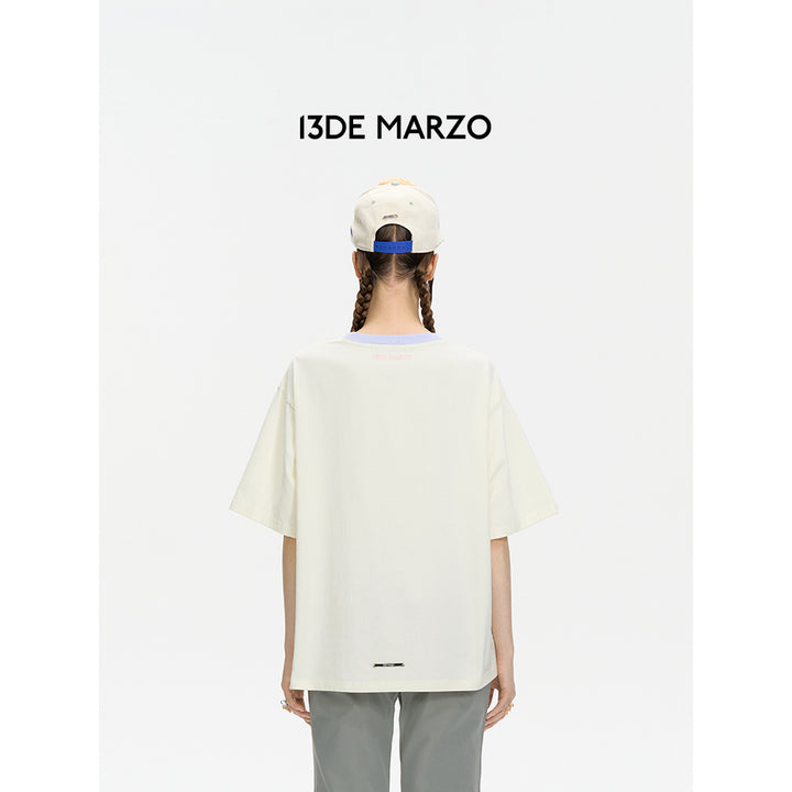 13De Marzo Doozoo Crayon Logo T-Shirt White - Mores Studio