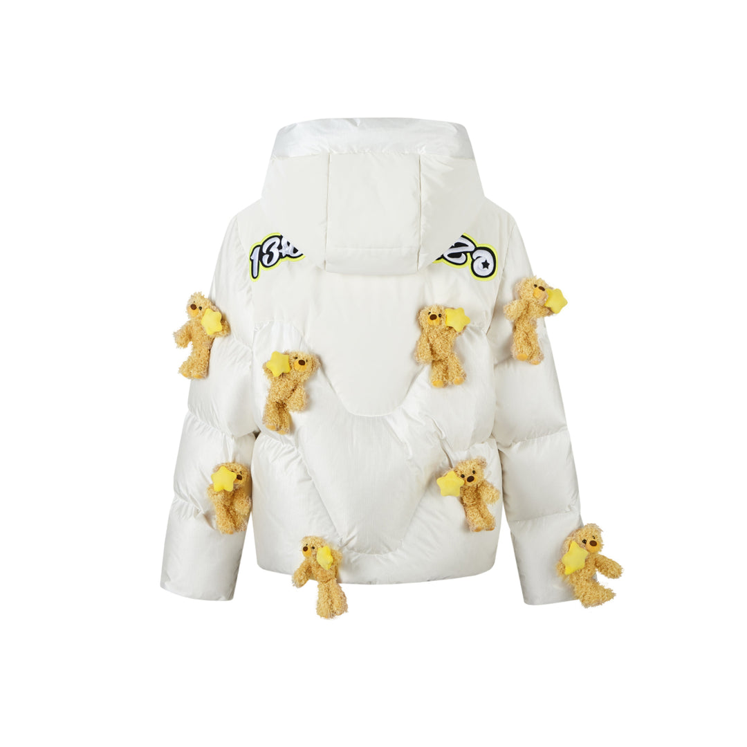 13De Marzo Mini Bears Star Luminous Down Jacket White - Mores Studio