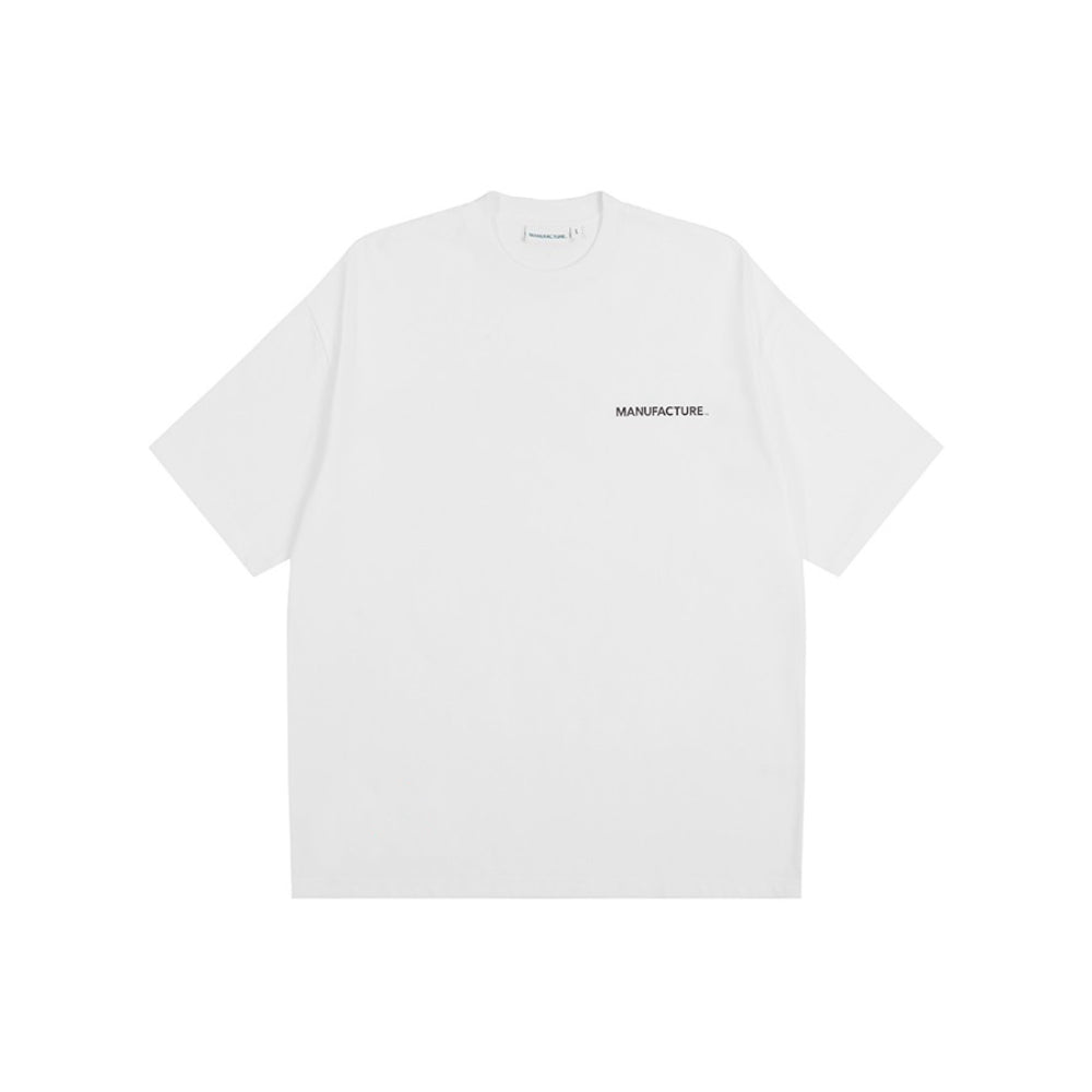 MANUFACTURE Team Uniform Basic Logo T-Shirt White
