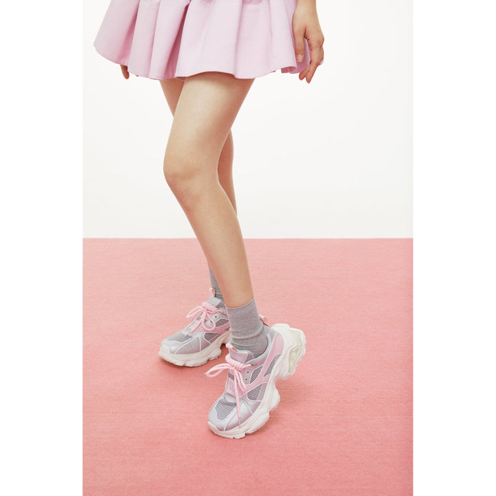 SugarSu Butterfly Bubble Sole Clunky Sneaker Sliver