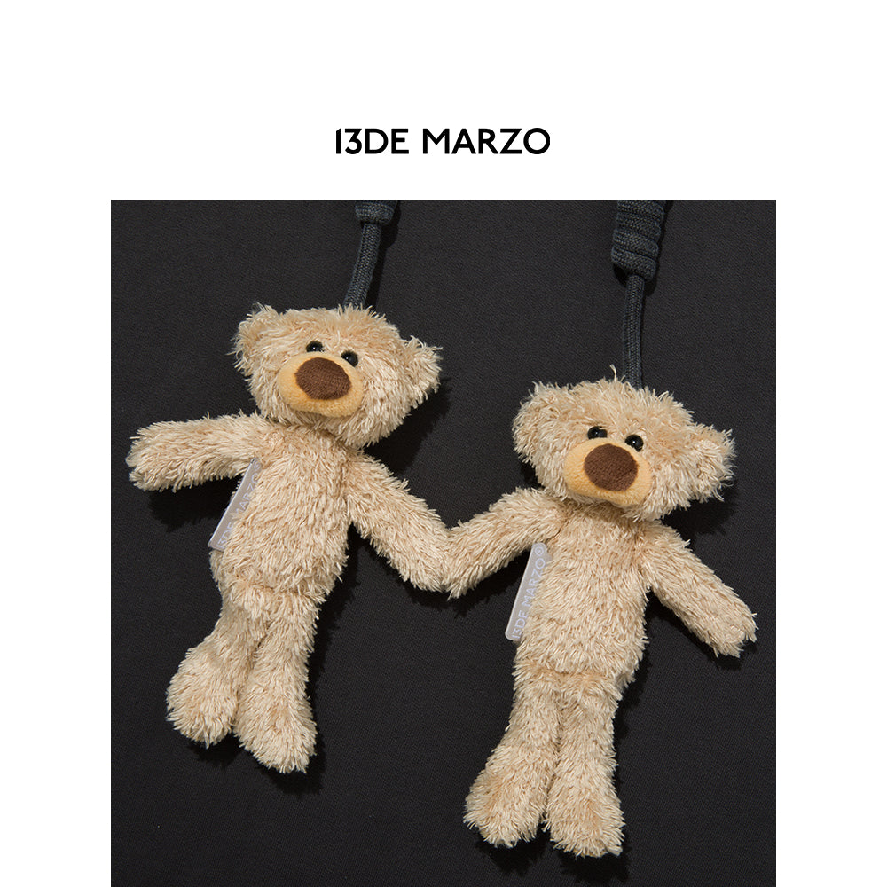 13De Marzo String Magnetic Bear Hoodie Black