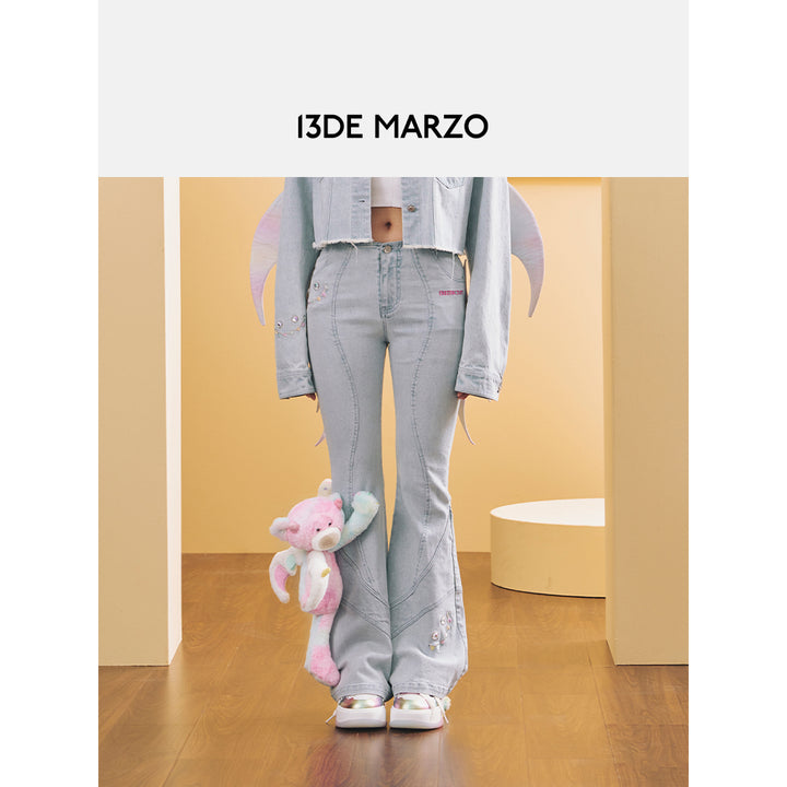 13De Marzo X INSTINCTOY Rainbow Bear Flare Jeans - Mores Studio