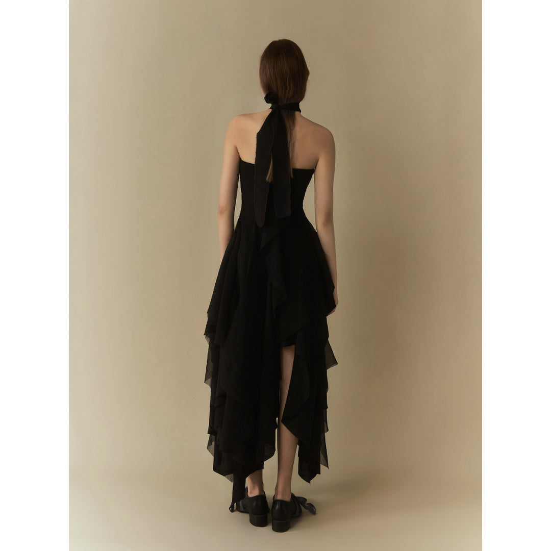 Elywood Black Layering Bandeau Dress - Mores Studio