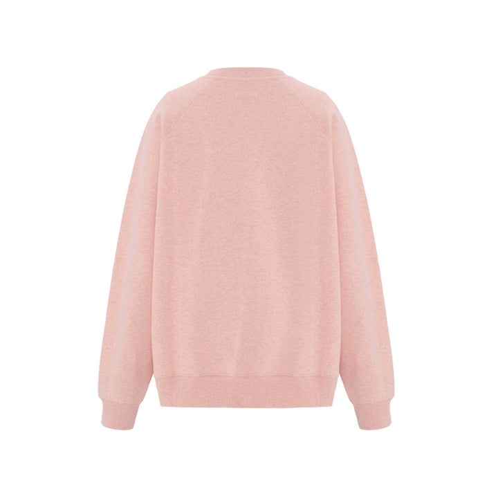 Concise-White 97 Logo Crewneck Sweater Pink - Mores Studio