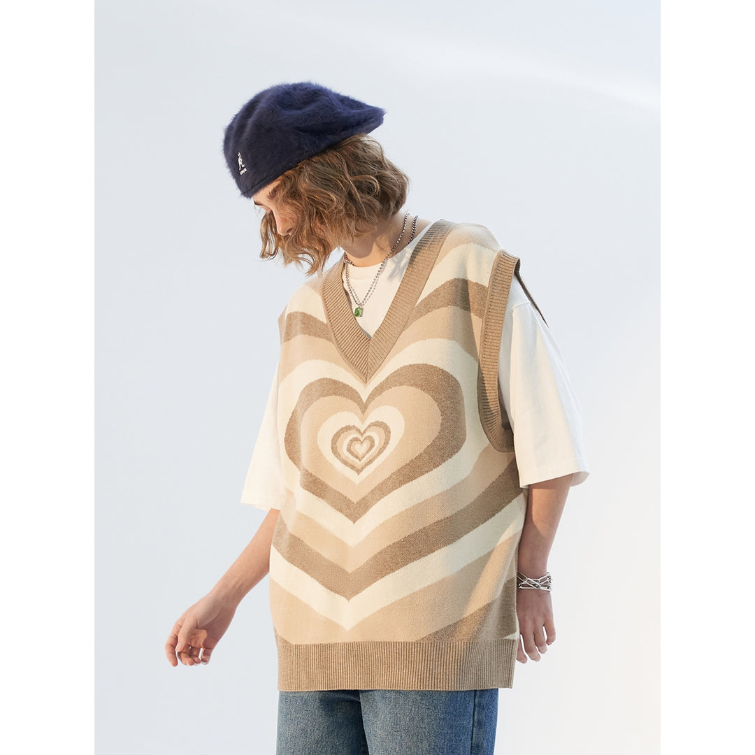 Moditec Ice Cream Gradient Love Knitted Vest Top - Mores Studio