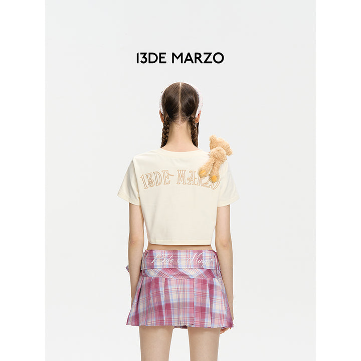 13De Marzo Doozoo Shoulder Bear Top Beige