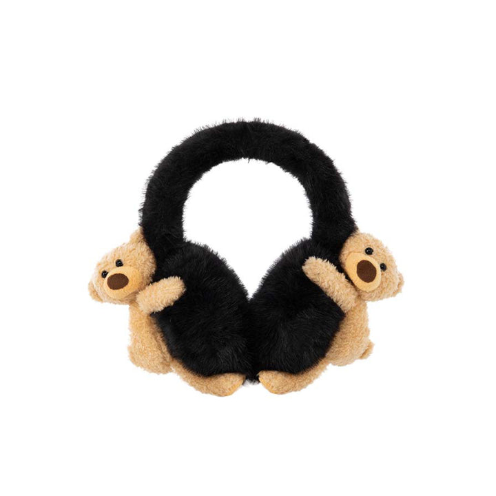 13De Marzo Doozoo Furry Earmuff Black - Mores Studio