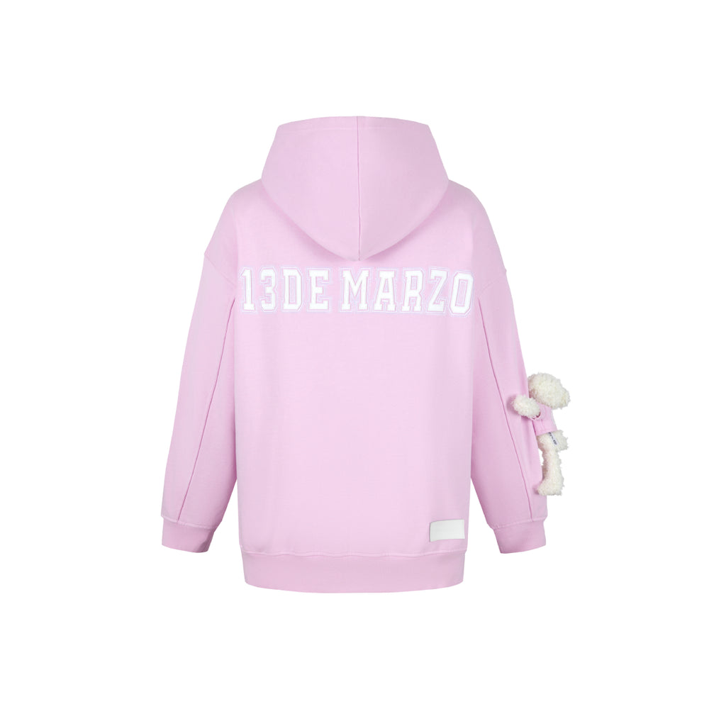13De Marzo Doozoo Silica Logo Hoodie Pink - Mores Studio