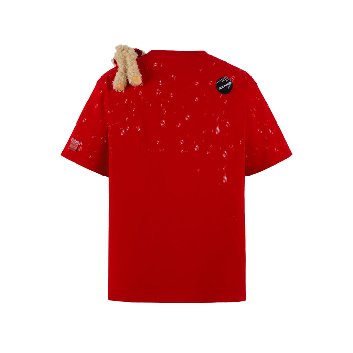 13De Marzo X Coca-Cola Bear Water Drop T-Shirt Red - Mores Studio