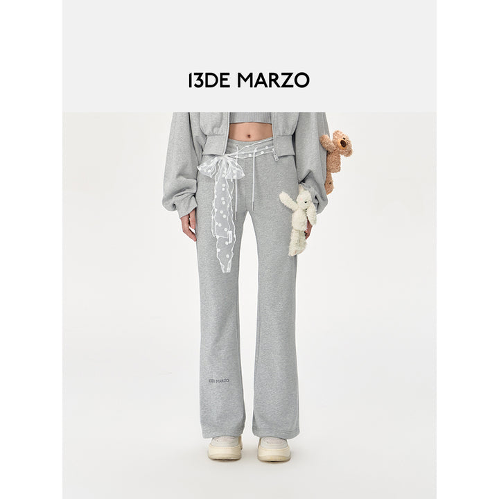 13De Marzo Doozoo Flare Sweat Pants Gray