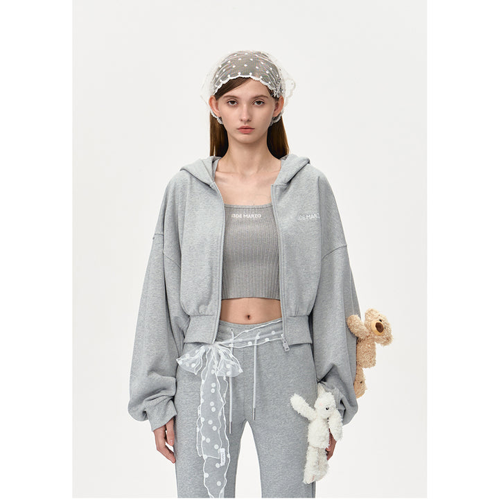 13De Marzo Doozoo Sports Zip Up Top Gray