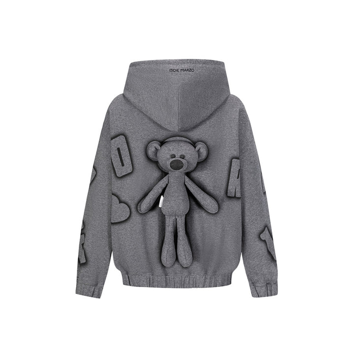 13De Marzo Digital Logo Monogram Hoodie Gray