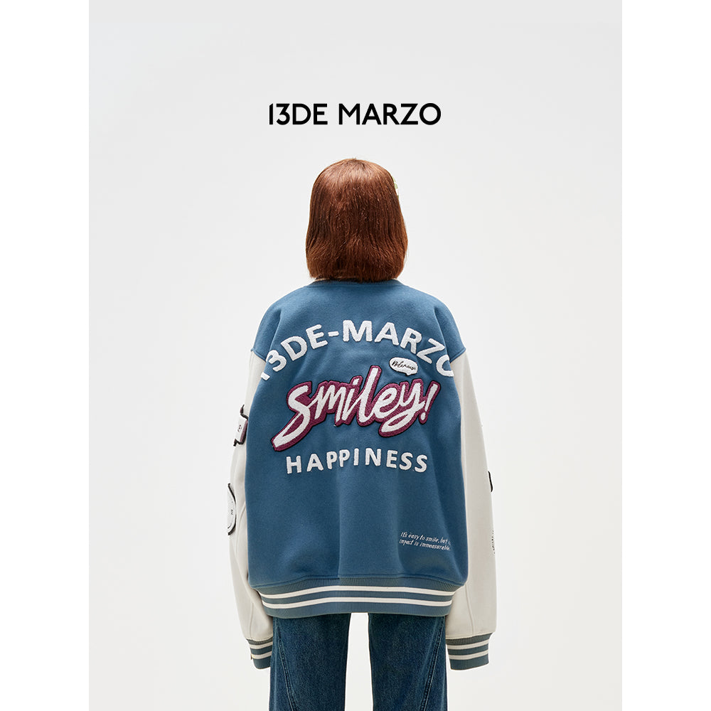 13De Marzo Dollzoo Varsity Jacket Blue - Mores Studio
