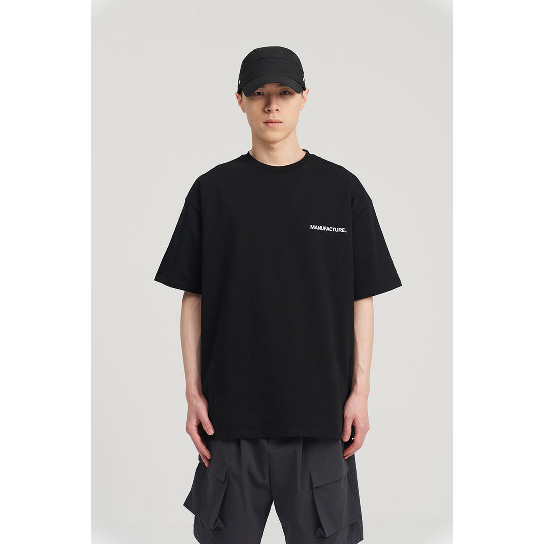 MANUFACTURE Team Uniform Basic Logo T-Shirt Black