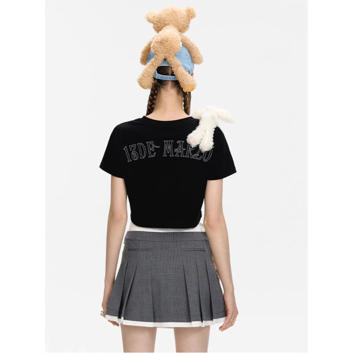 13De Marzo Doozoo Shoulder Bear Top Black