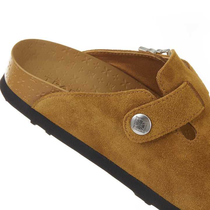 Trapar Waves Suede Casual Slip On Birkenstock Brown