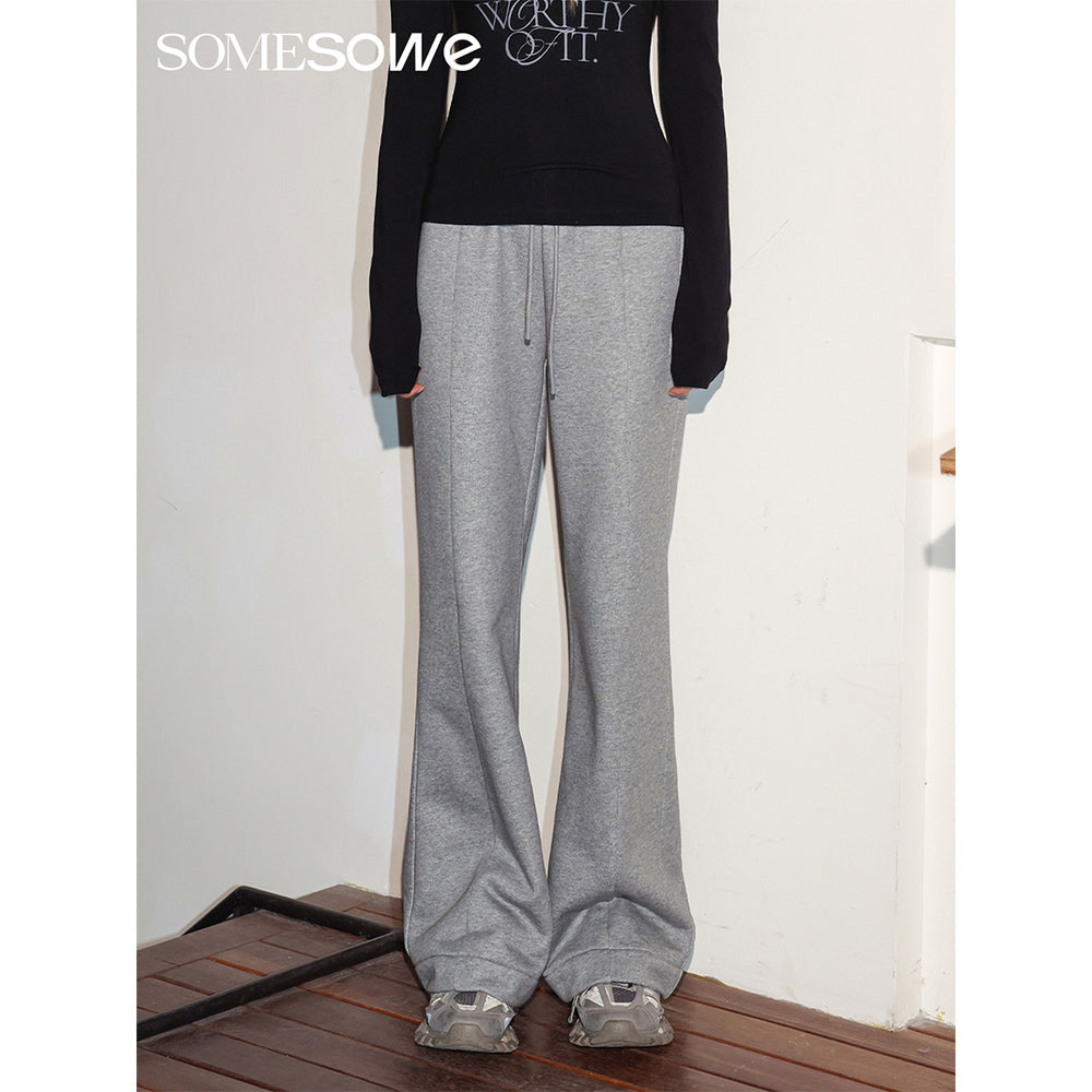 SomeSowe Cutting Casual Sweatpants Grey - Mores Studio