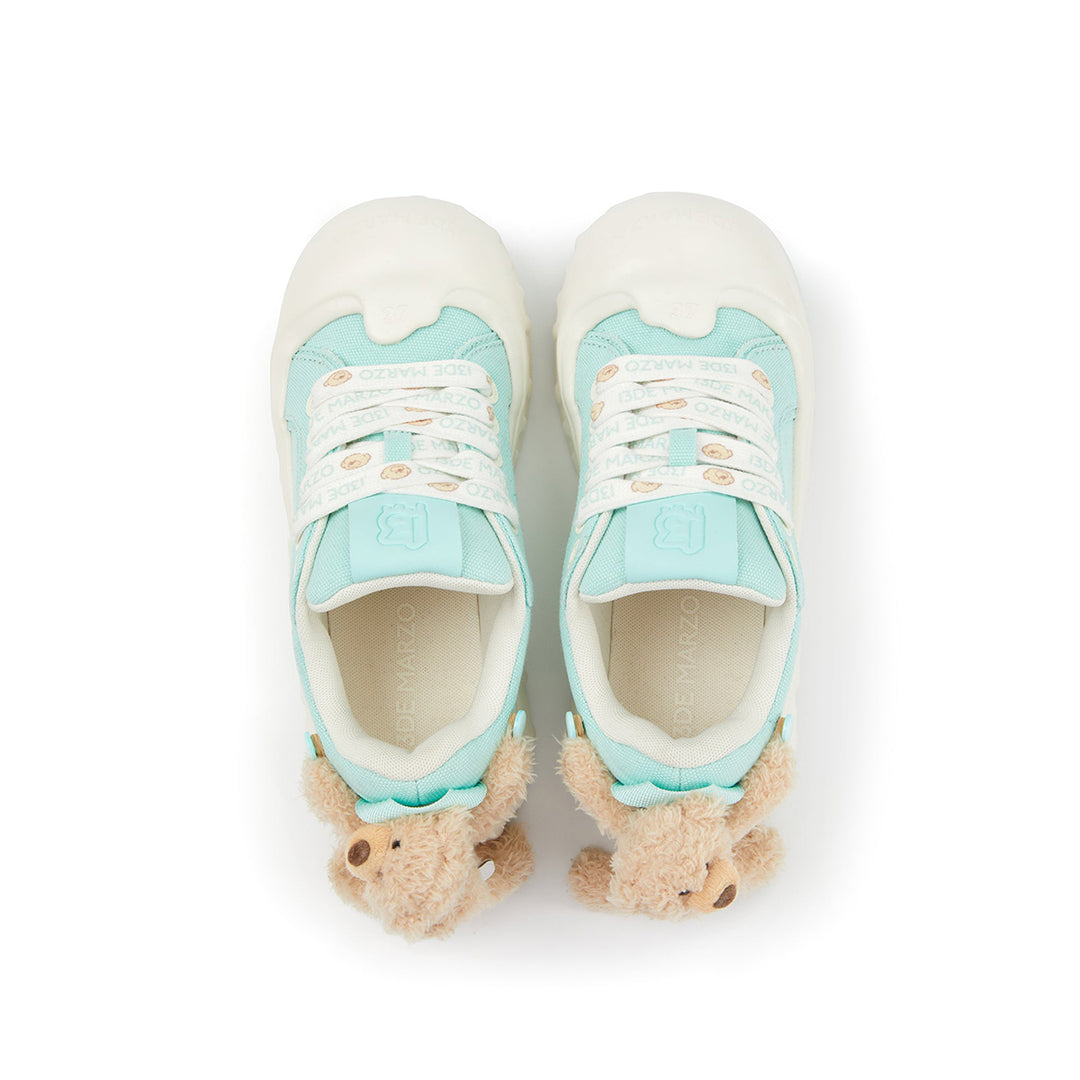 13De Marzo Plush Bear Melt Canvas Sneaker Green