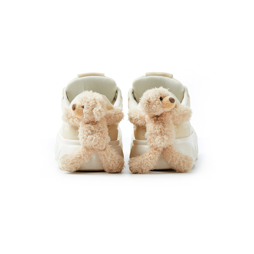 13De Marzo Plush Bear Melt Canvas Sneaker Beige