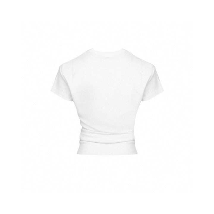 Ann Andelman Small Logo Stacking Slim Tee White - Mores Studio