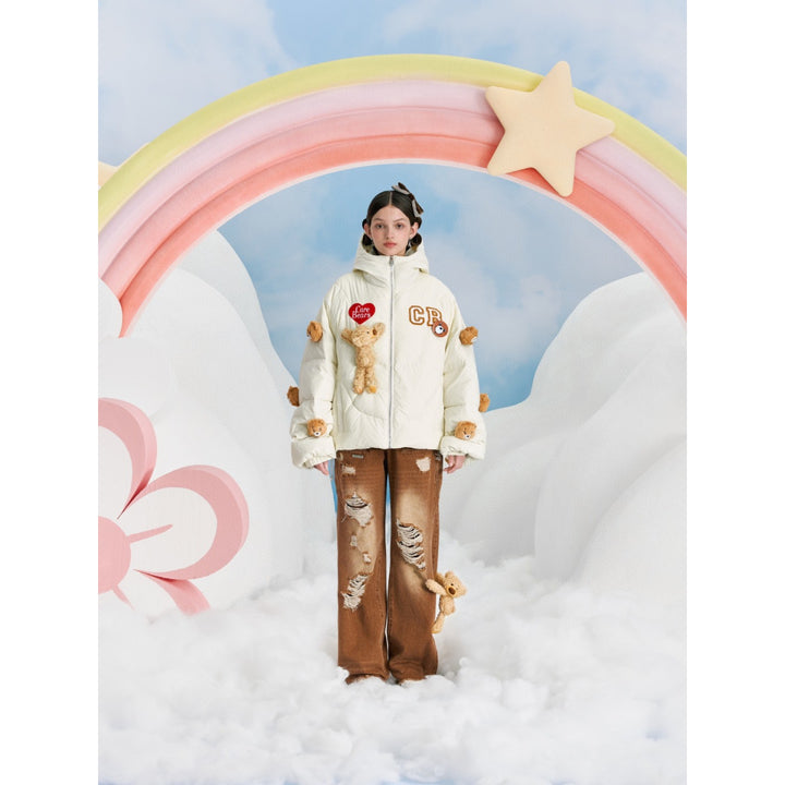 13De Marzo X Care Bears Luminous Down Jacket Cream - Mores Studio