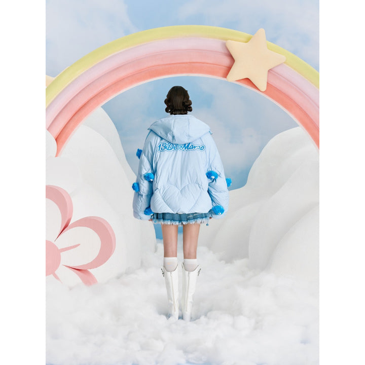 13De Marzo X Care Bears Luminous Down Jacket Blue - Mores Studio