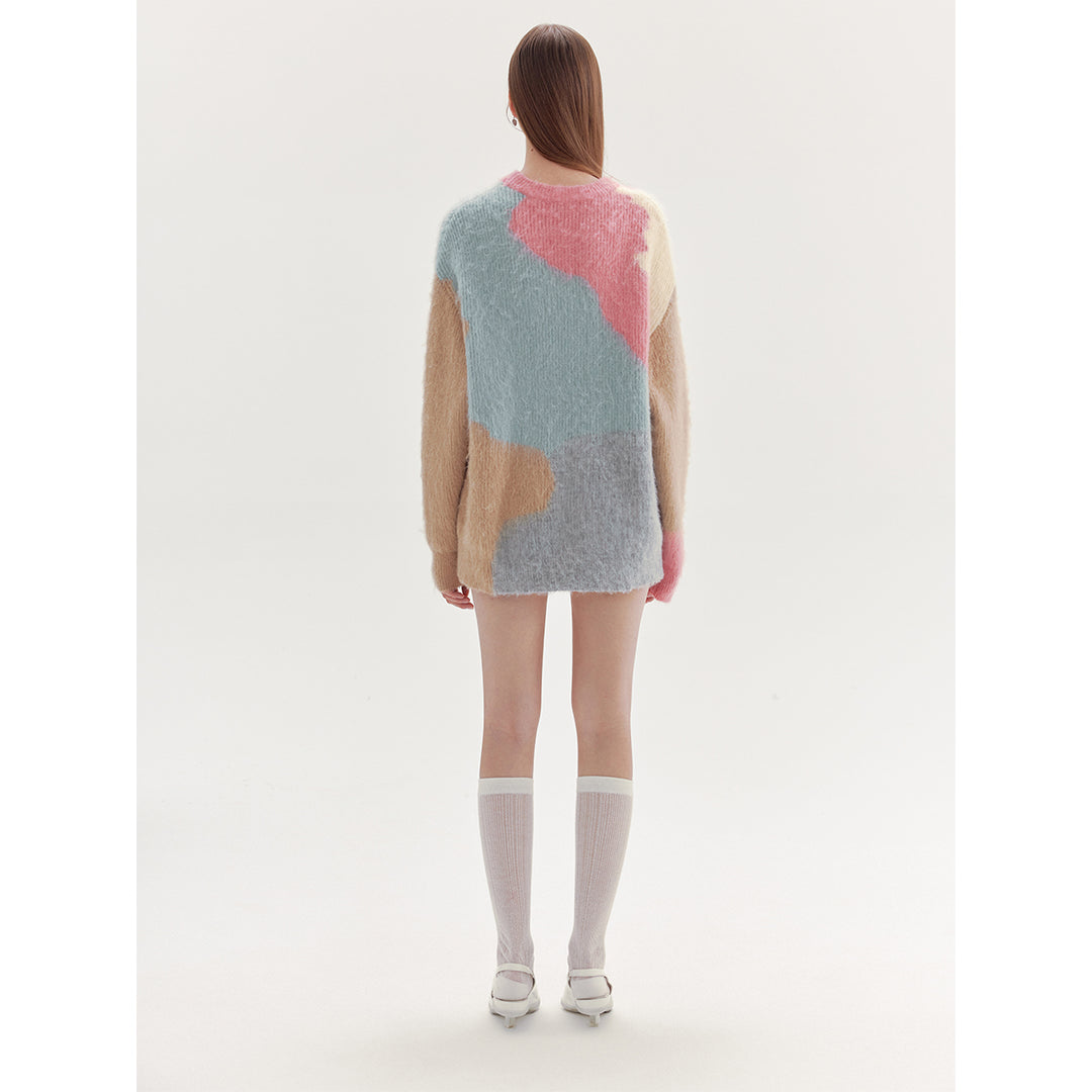 Rumia Lindon Knitted Jumper Pink Multicolour - Mores Studio