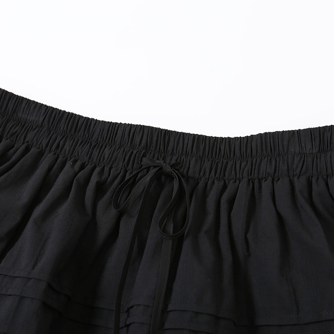 SomeSowe Ballet Layered A-Line Skirt Black