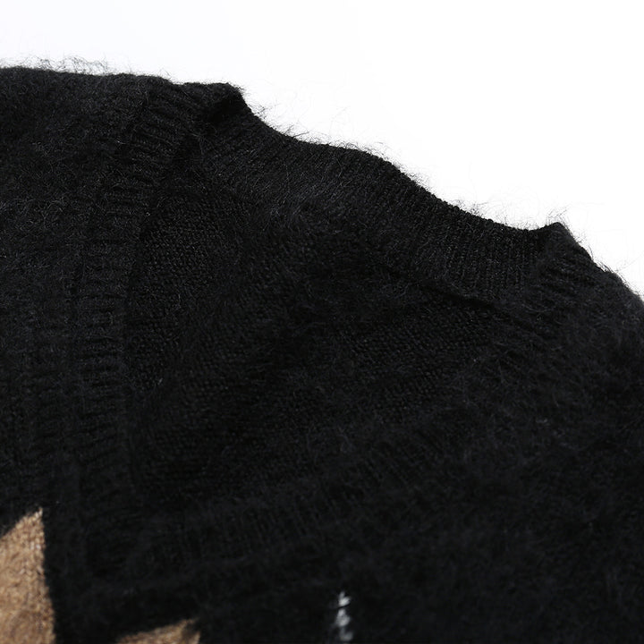 SomeSowe Color Blocked Destroy Tassel Knit Sweater - Mores Studio