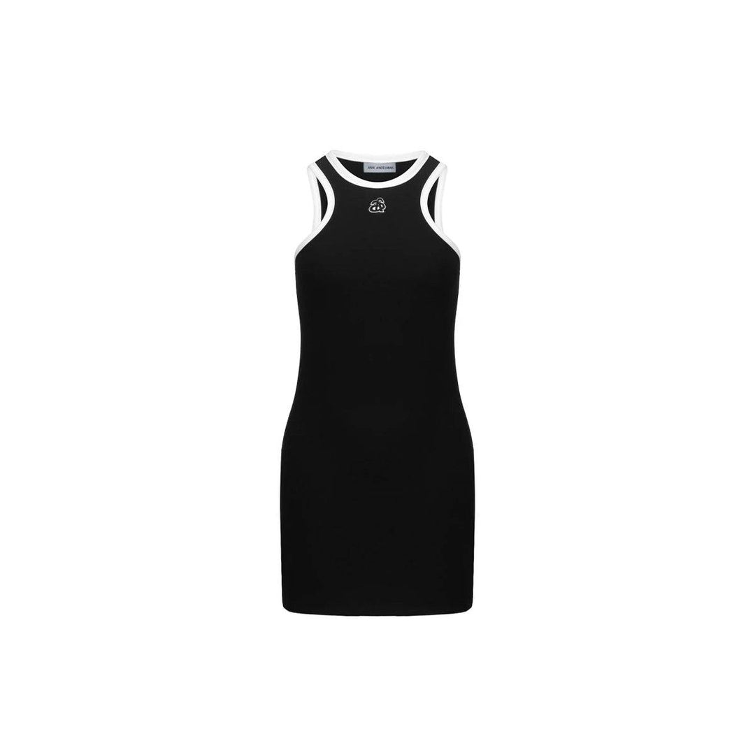 ! Ann Andelman Vest Dress Black - GirlFork