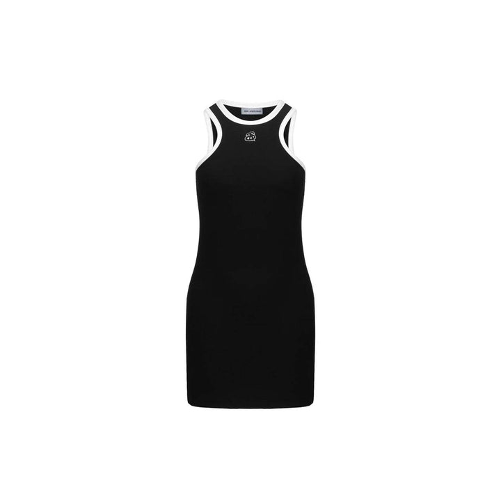 ! Ann Andelman Vest Dress Black - GirlFork