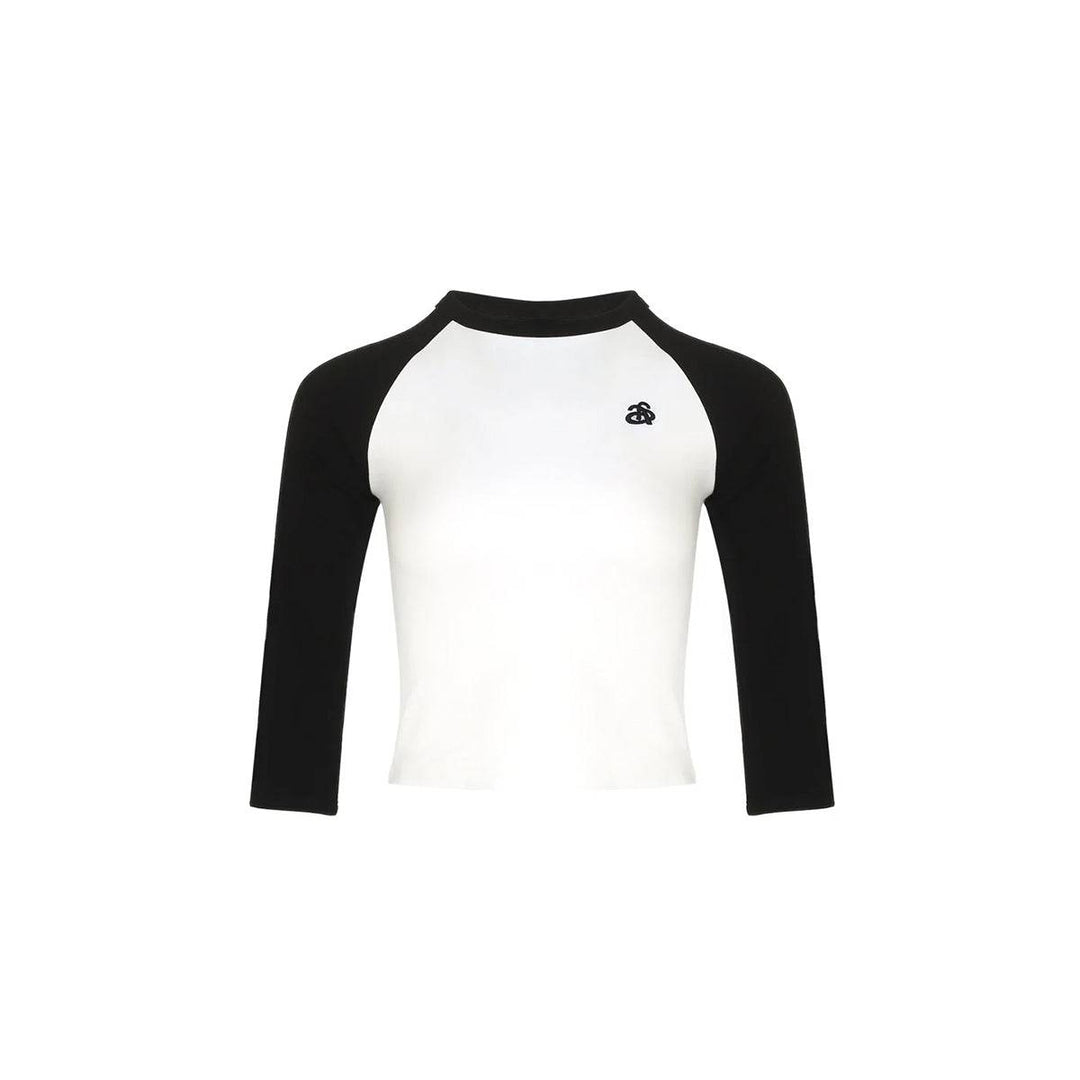 Ann Andelman Long Sleeve T-Shirt Black/White - GirlFork