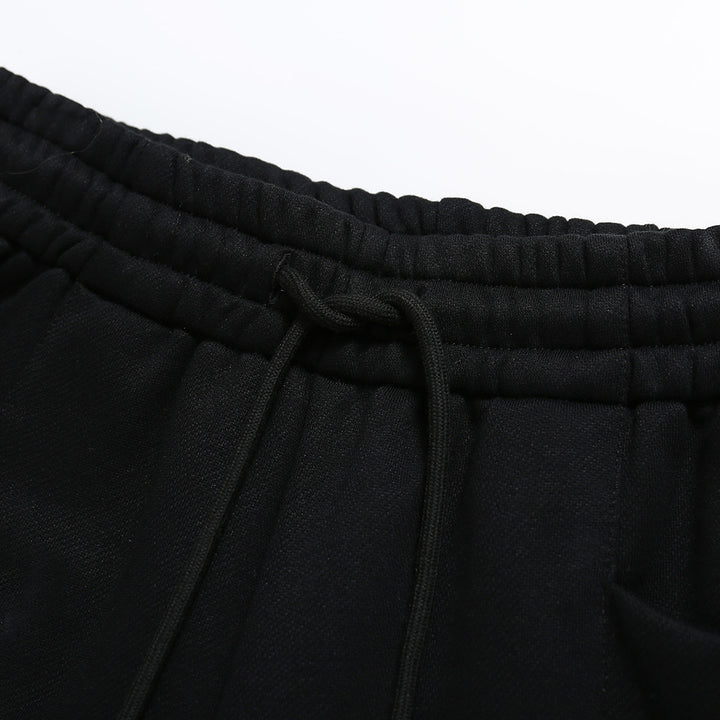 SomeSowe Cutting Casual Sweatpants Black - Mores Studio