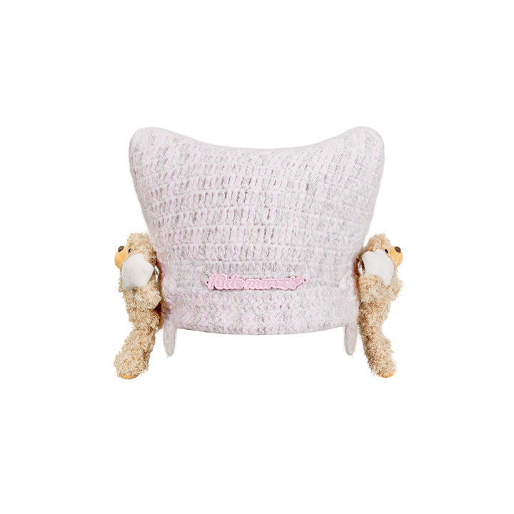 13De Marzo Luminous Star Bear Knit Hat Pink