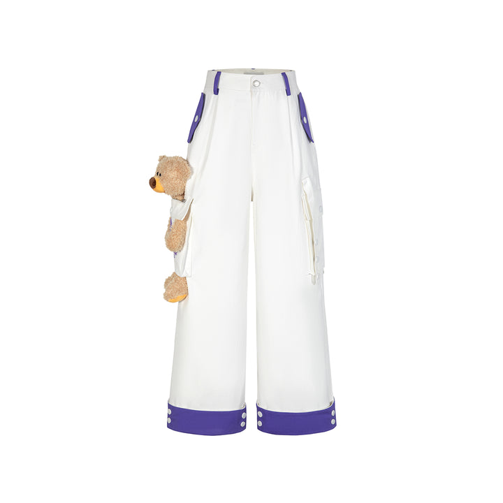 13De Marzo X D.Desirable Bear Cargo Pants White