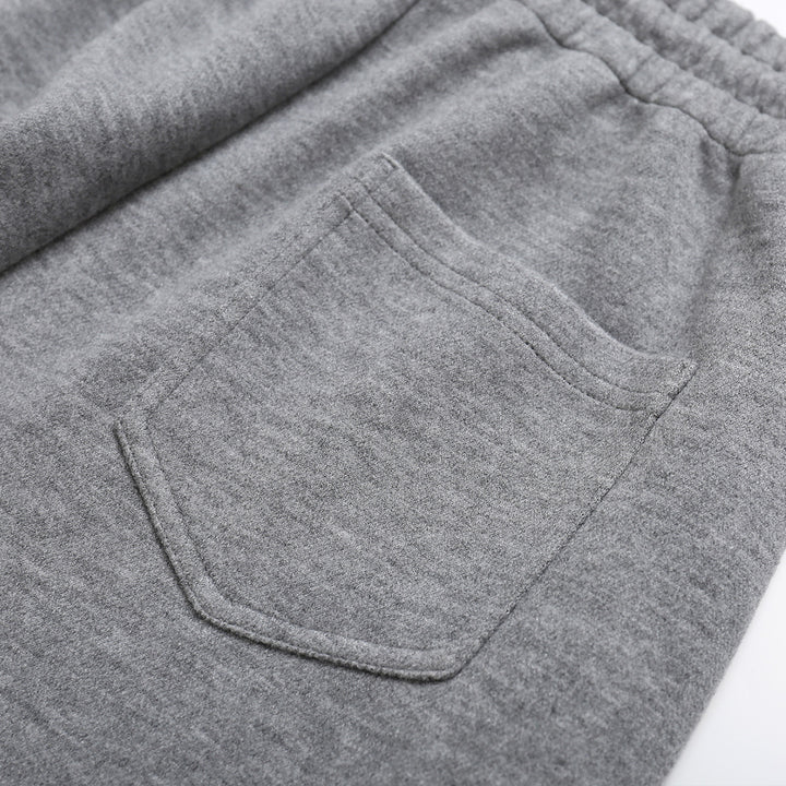 SomeSowe Velvet Airy Casual Sports Pants Grey - Mores Studio