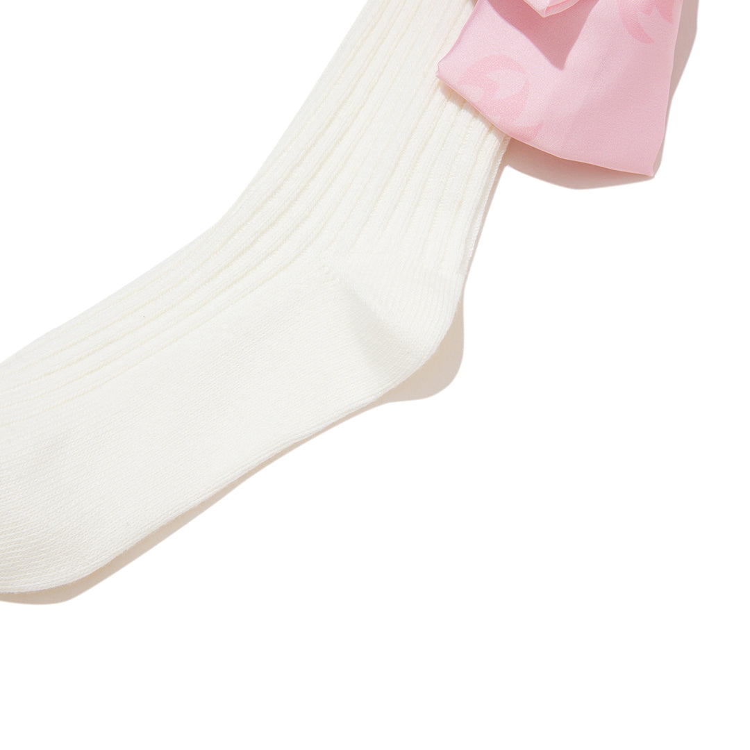Weird Market X Barbie Logo Bowknot Socks Pink - Mores Studio