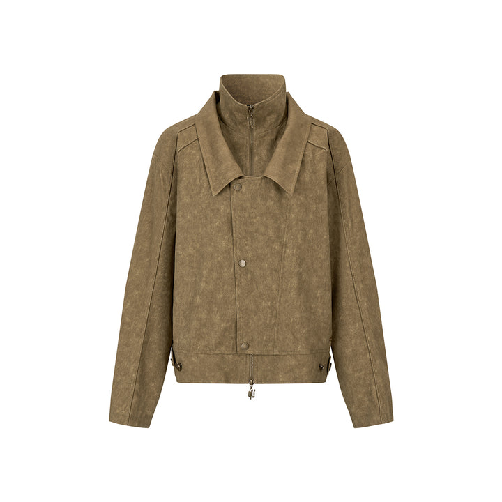 Via Pitti Vintage Rivet Locomotive Loose Jacket Khaki