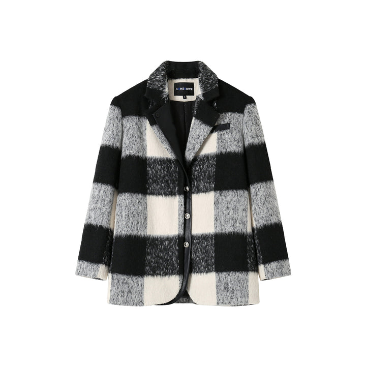 SomeSowe Color Blocked Checkered Jacket - Mores Studio