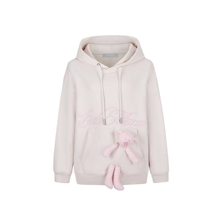 13De Marzo Dooozoo Pocket Bear Hoodie Pink