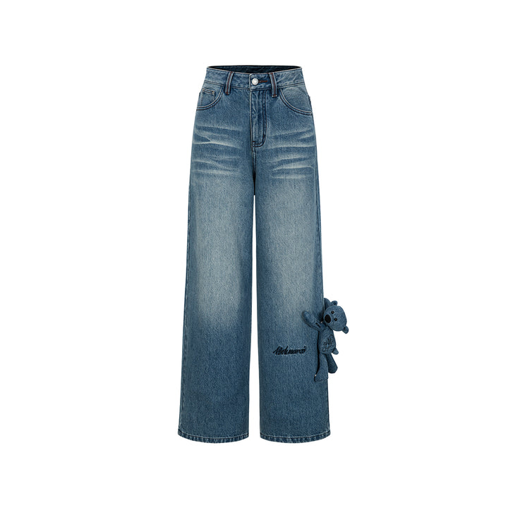 13De Marzo Signature Logo Pocket Loose Jeans Blue