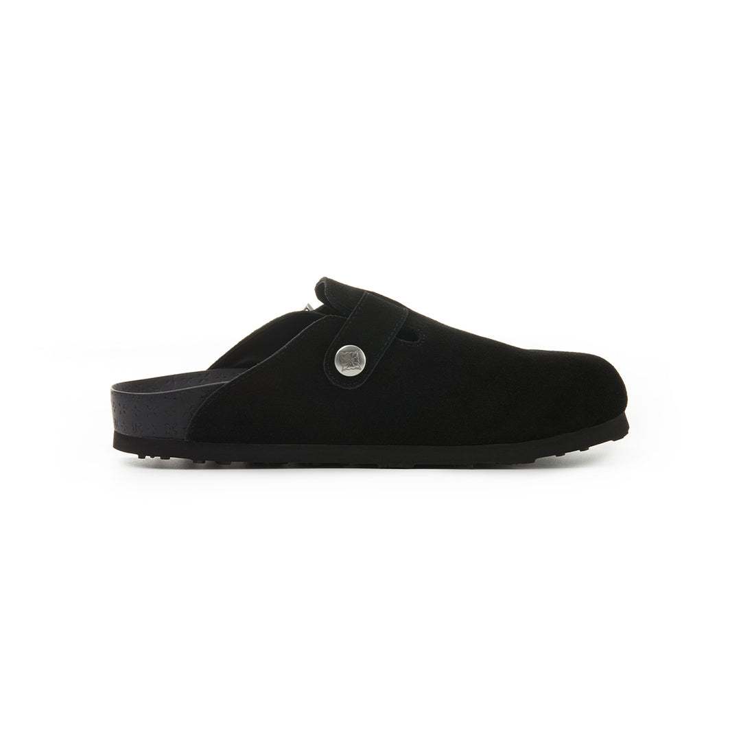 Trapar Waves Suede Casual Slip On Birkenstock Black