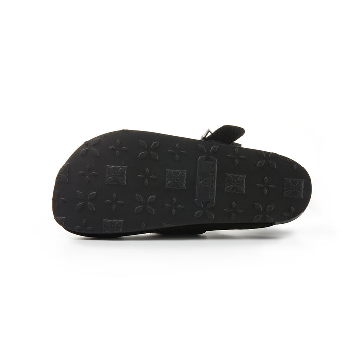 Trapar Waves Suede Casual Slip On Birkenstock Black